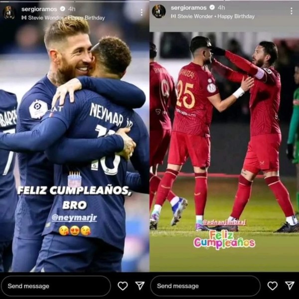 Ramos cùng chúc mừng sinh nhật Neymar và Januzaj trong ngày 5/2.