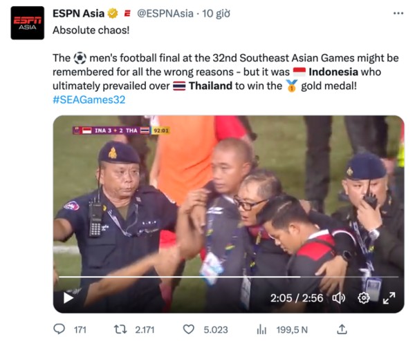 ESPN Asia đưa ra quan điểm: "Một trận chung kết xấu xí và hỗn loạn. Đây là cuộc đối đầu sẽ được ghi nhớ vì những quyết định sai lầm".