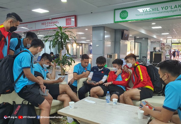 U23 Việt Nam đã có mặt ở Uzbekistan chuẩn bị cho VCK U23 châu Á 2022.